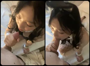 Thỏ con dâm dục thích mút cục thịt to